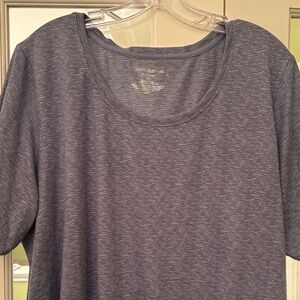 NWOT 2X croft & barrow gray Heather Scoop Neck pajama top intimates separates